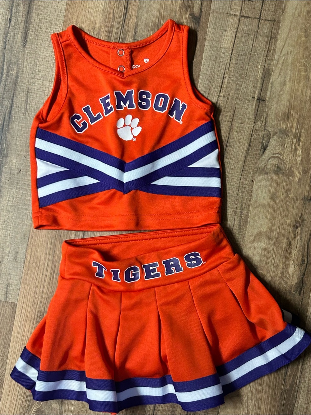 Clemson University Toddler Cheerleading Uniform Outfit 2T Tigers